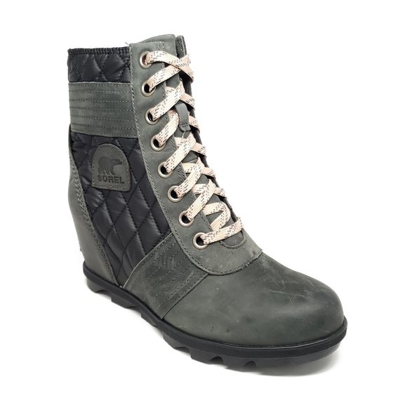sorel lexie wedge dark slate